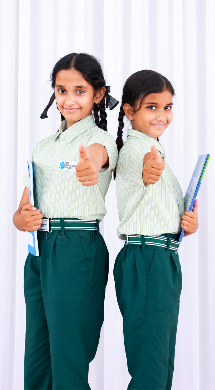 Students engaged in activities at East Bangalore School campus, Virgonagar